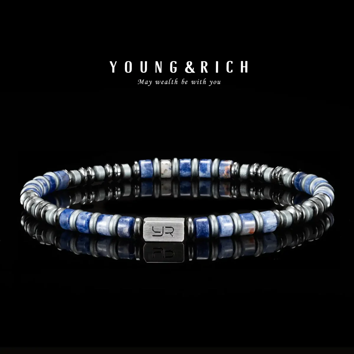 Blue River Stone Bracelet (4mm) - Image 4