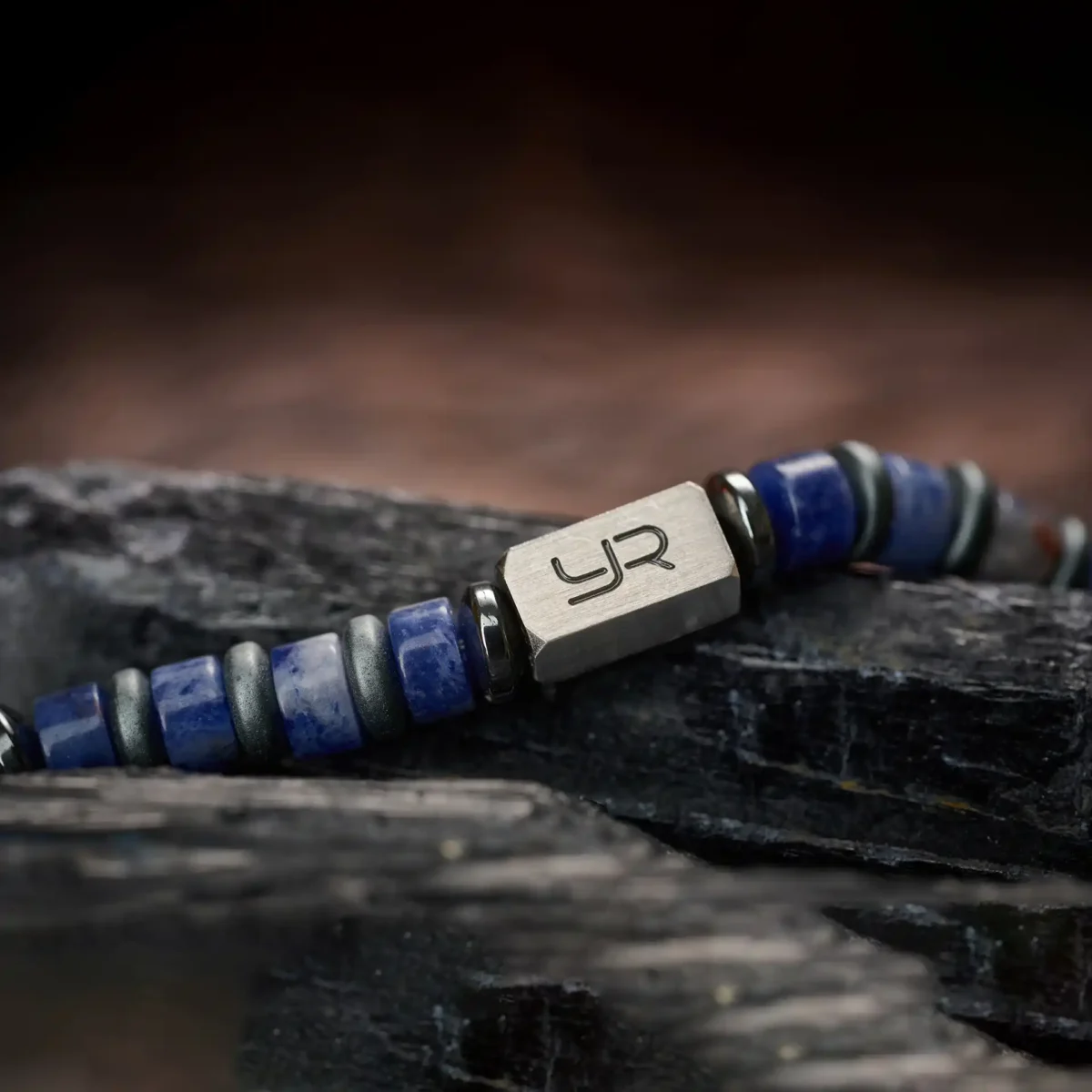 Blue River Stone Bracelet (4mm) - Image 3