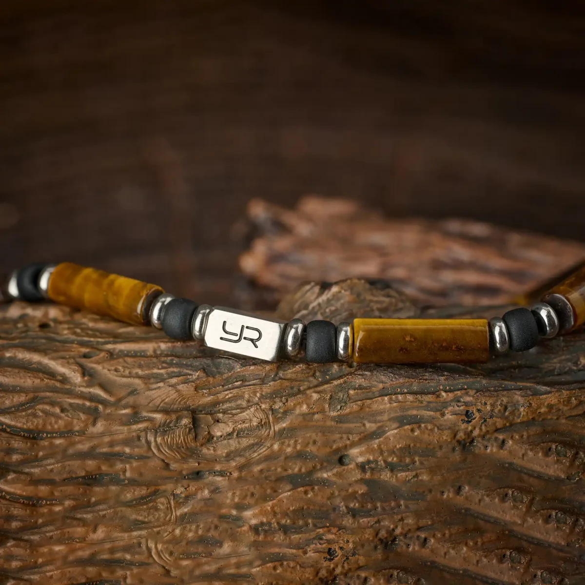 Natural Tiger's Eye Stone Bracelet (4mm) - Image 2