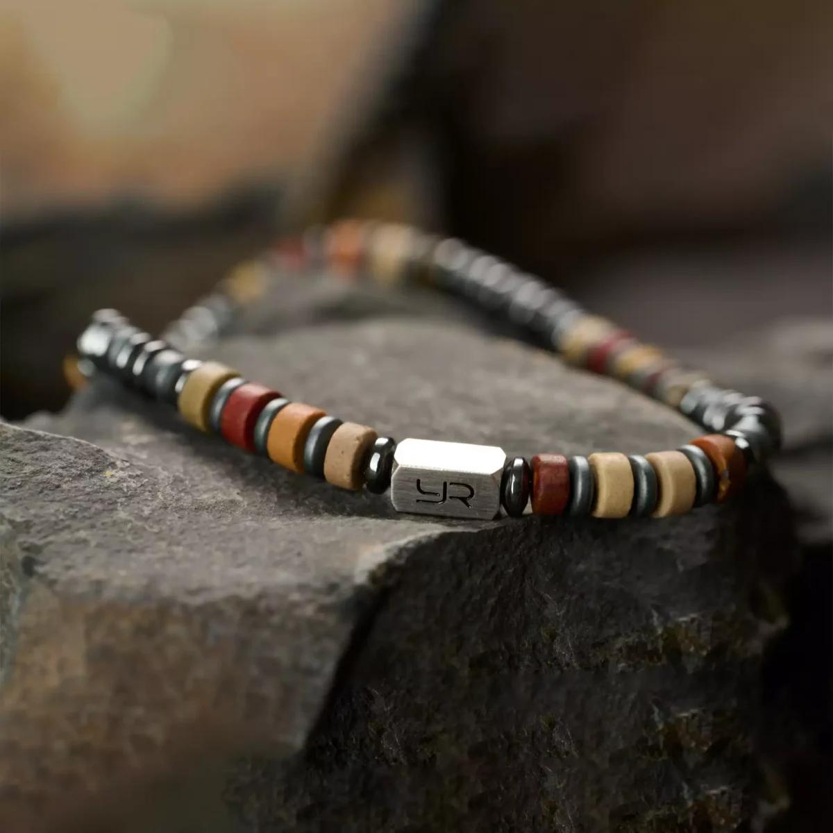 Picasso hematite Bracelet (4mm) - Image 5