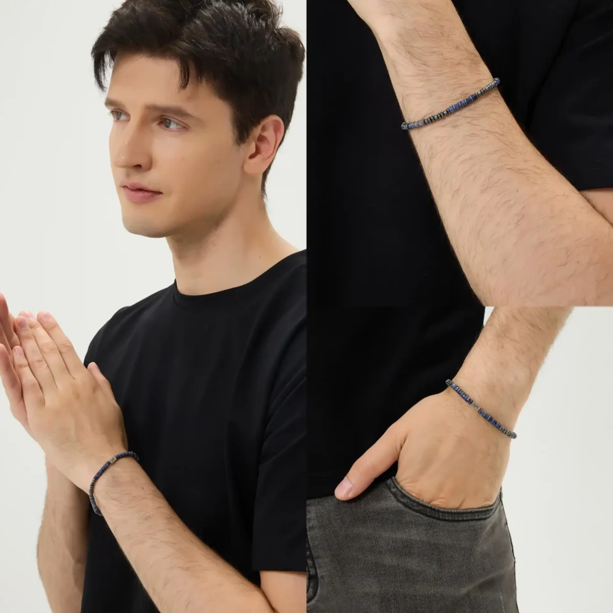 Blue River Stone Bracelet (4mm) - Image 6