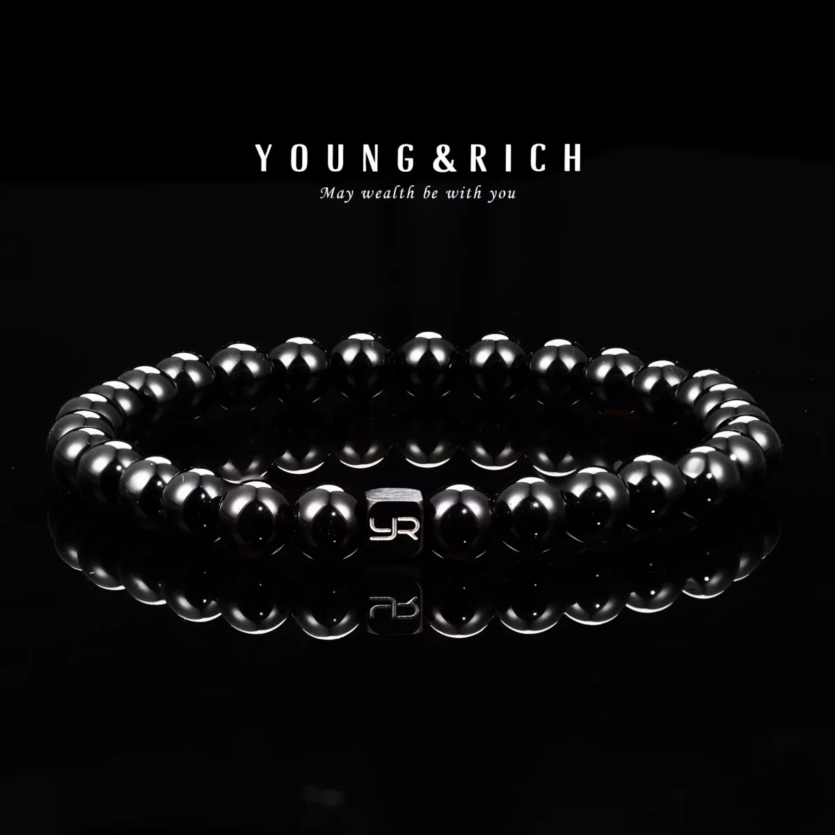 Natural Obsidian Bracelet (6mm) - Image 5
