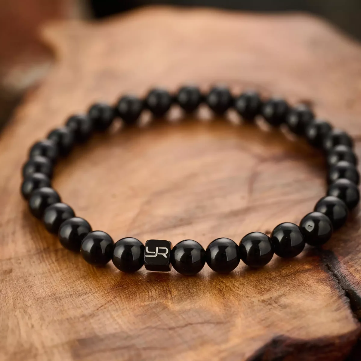 Natural Obsidian Bracelet (6mm) - Image 4