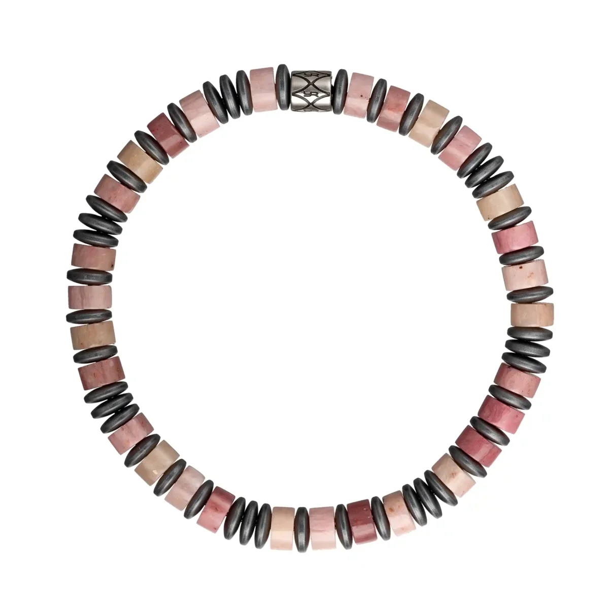Rhodochrosite Beaded Bracelet (6mm) - Image 2